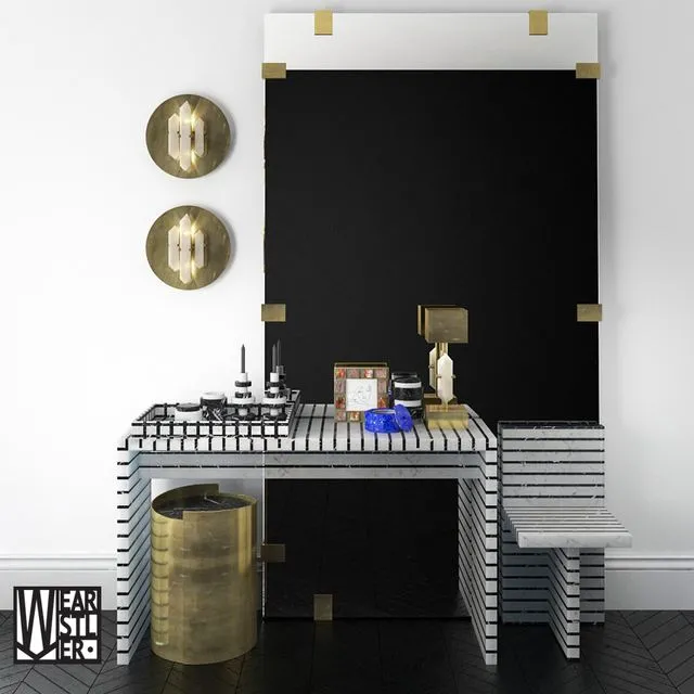 Kelly Wearstler Set 3D Model Kelly Wearstler Set 3D Model