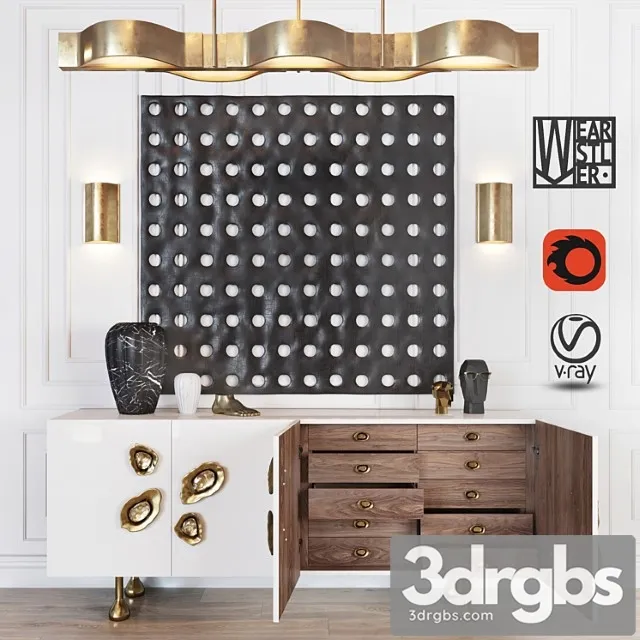 Kelly Wearstler Set 3D Model Download Kelly Wearstler Set 3D Model Download