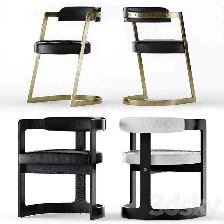 Kelly Wearstler Studio and Zuma Chairs 3D Model
