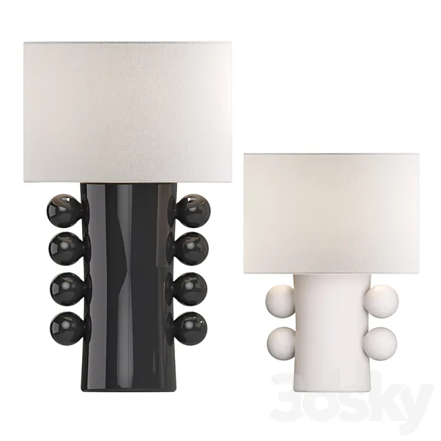 kelly wearstler Tiglia Table Lamps 3D Model kelly wearstler Tiglia Table Lamps 3D Model
