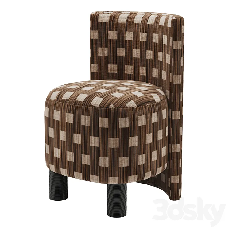 Kelly wearstler willoughby stool 3D Model Free Download