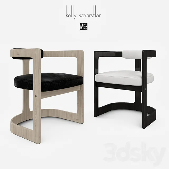 Kelly Wearstler Zuma Dining Chair 3D Model