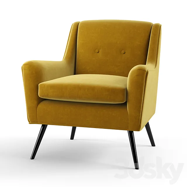 Kelly_Hoppen Oliver Chair 3D Model