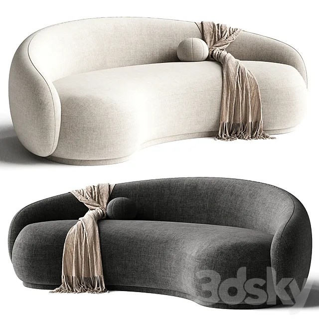 Kendall Sofa Blush 3D Model Kendall Sofa Blush 3D Model