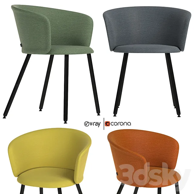 Kendo Chair By Lucidi Pevere 3D Model