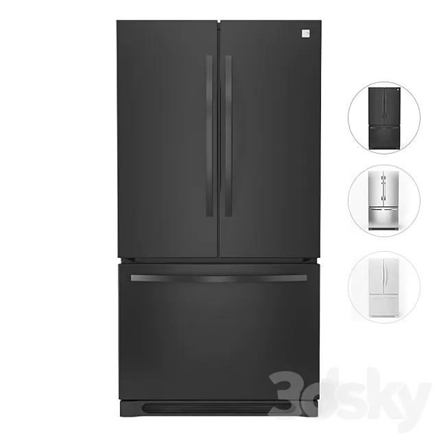 Kenmore 27.6 cu. ft. French Door Refrigerator 3D Model