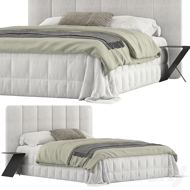 Kennedy Tufted bed 3DModel Kennedy Tufted bed 3DModel