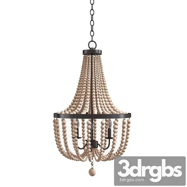 Kenroy Home 93131bs Dumas 3 Lt Wood Bead Chandelier In Brushed Steel 3D Model Download Kenroy Home 93131bs Dumas 3 Lt Wood Bead Chandelier In Brushed Steel 3D Model Download