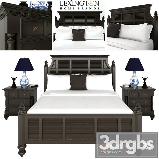 Kensington Malabar Panel Bed 3D Model Download