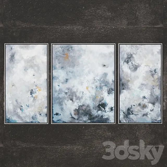 Kent Walsh’s Golden Glow Triptych John-Richard Collection 3D Model