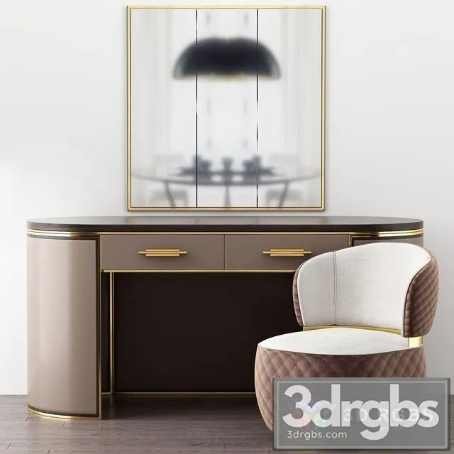 Kent Writing Desk Frato 3D Model Download