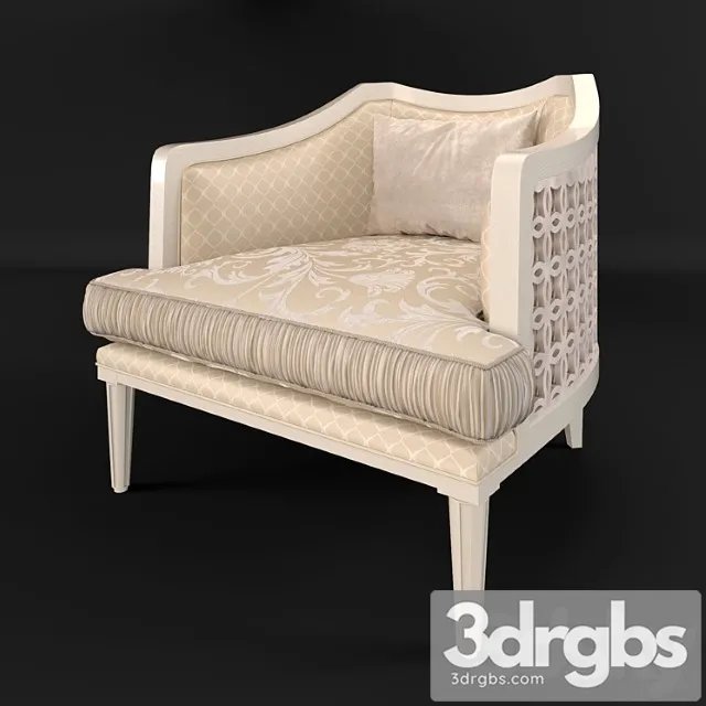 Keoma Salotti 2015 Classico Brio Armchair 3D Model Download