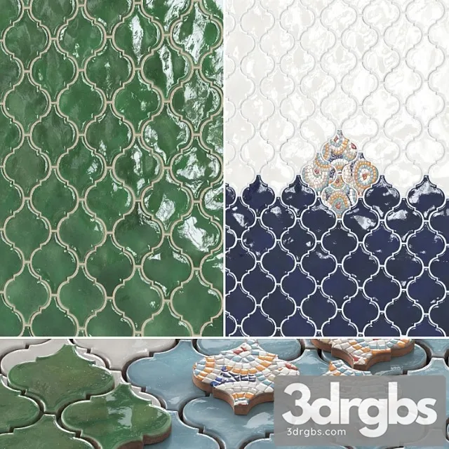 Kerama marazzi arabesques majolica tile 3D Model Download