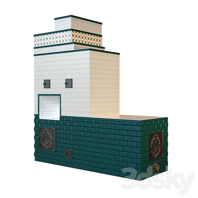 Kerama Marazzi stove 3D Model