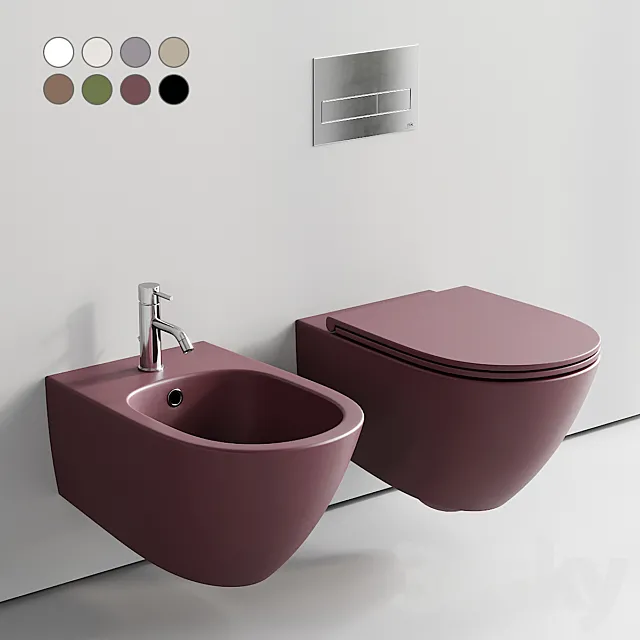 Kerasan Aquatech Wall-Hung WC 3D Model