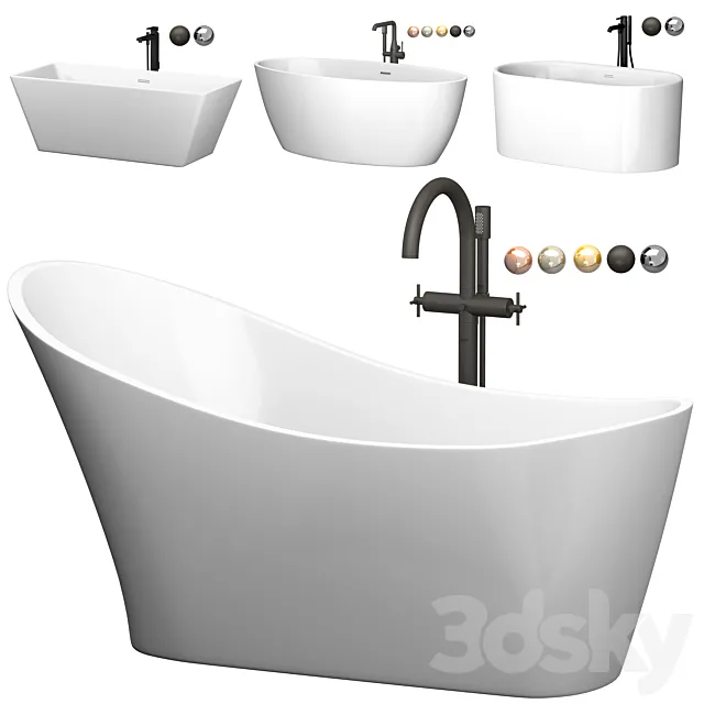 Kerasan bath set 3D Model