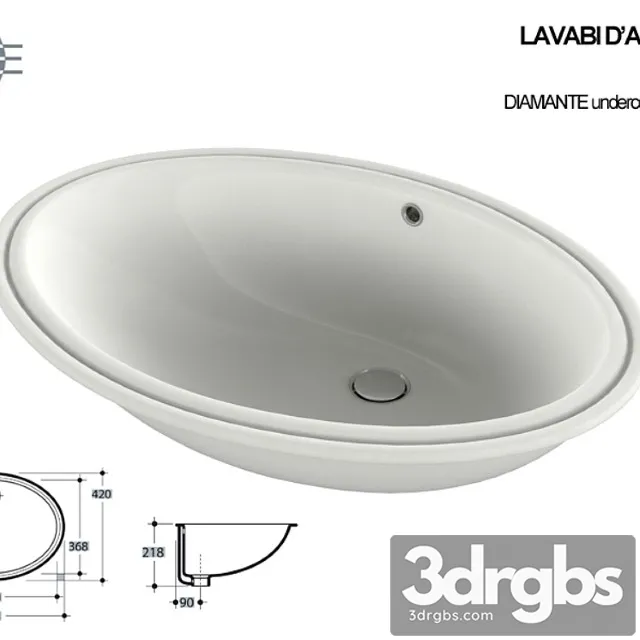 Kerasan Lavabi Diamante 0233 3D Model Download Kerasan Lavabi Diamante 0233 3D Model Download