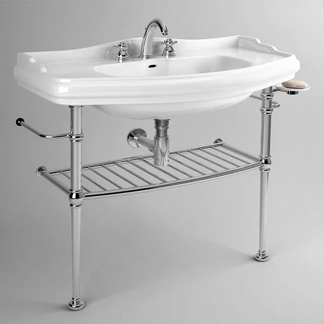 Kerasan Retro 1000h545mm with the console 3D Model Kerasan Retro 1000h545mm with the console 3D Model