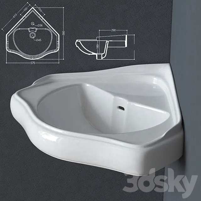 Kerasan Retro 103201 3D Model Kerasan Retro 103201 3D Model