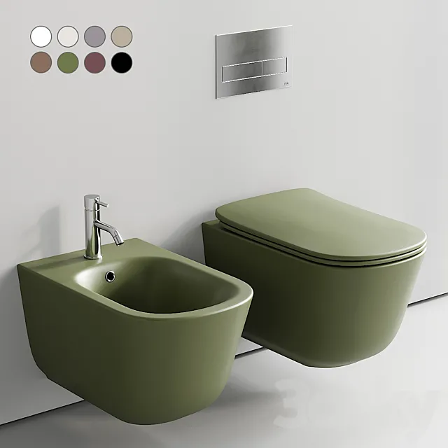 Kerasan Tribeca Wall-Hung WC 3D Model