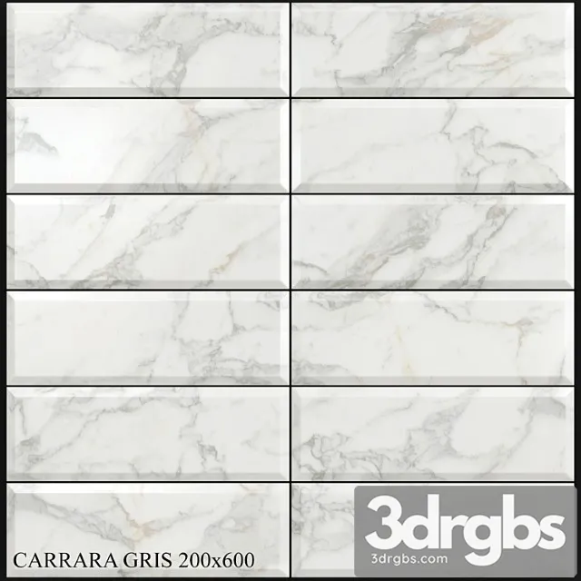 Keros carrara gris 200×600 3D Model Download