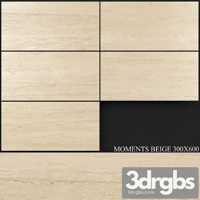 Keros moments beige 300×600 3D Model Download