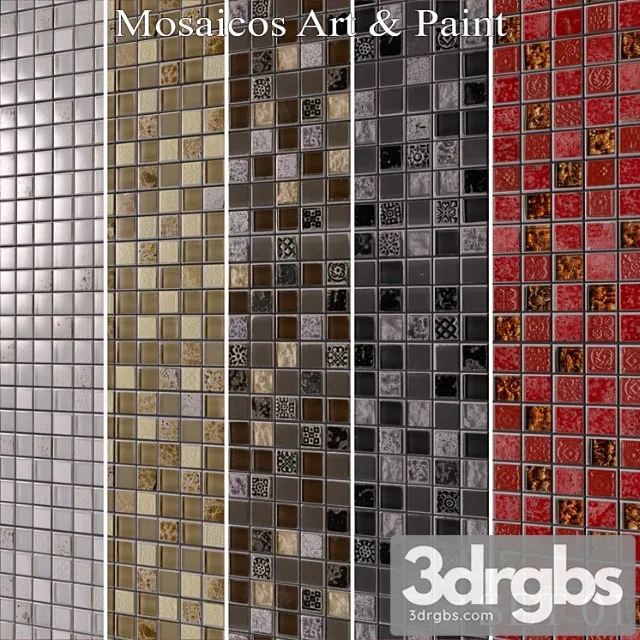 Keros mosaicos art & paint 3D Model Download