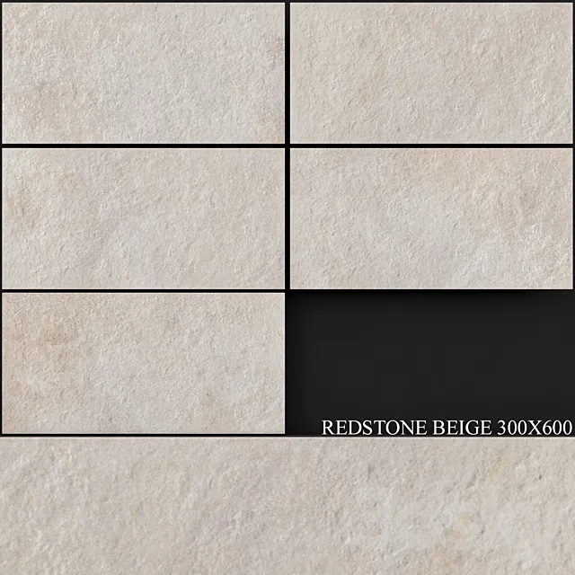 Keros Redstone Beige 300×600 3D Model
