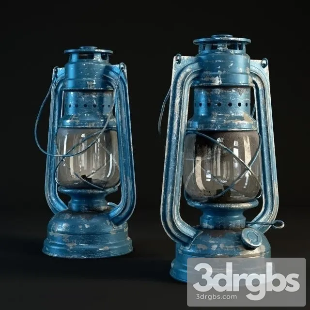 Kerosene Lamp 3D Model Download