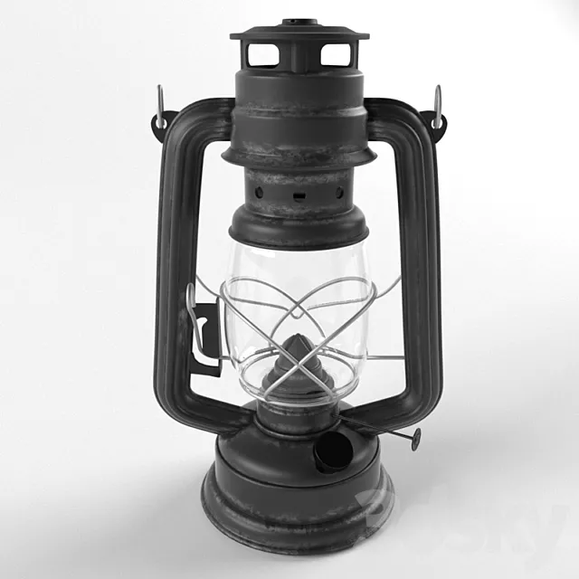 Kerosene lamp Bat. 3DModel Kerosene lamp Bat. 3DModel
