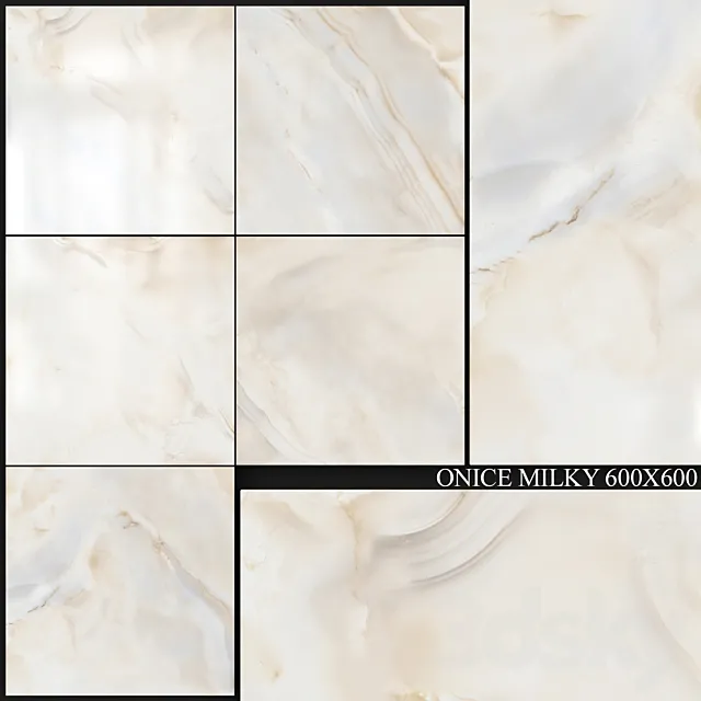 Kerranova Onice Milky 600×600 3D Model