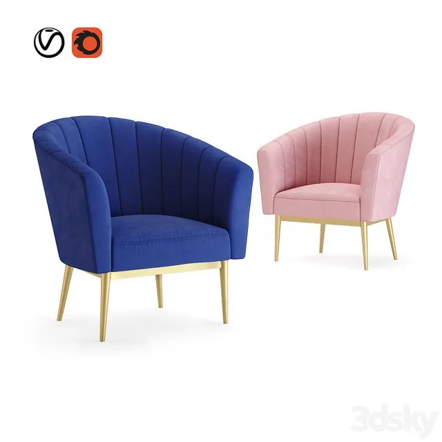 Kester armchair 3D Model