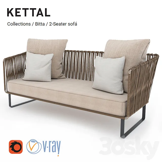 Kettal Bitta 3DModel Kettal Bitta 3DModel