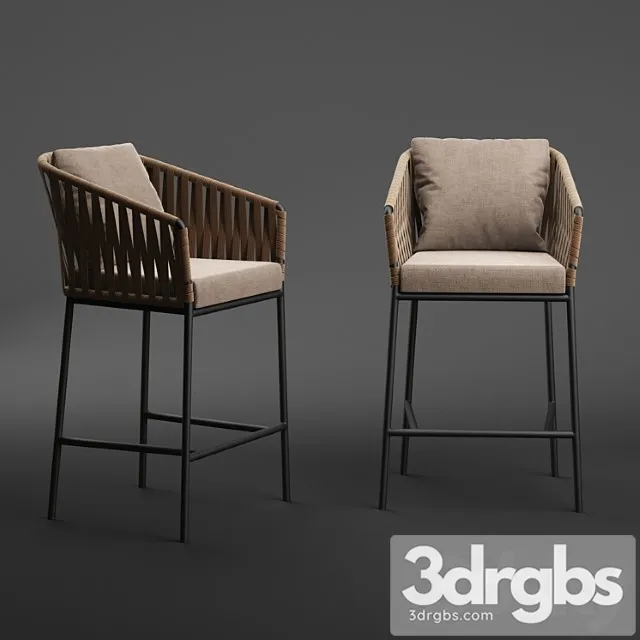 Kettal Bitta Barstool 1 3D Model Download Kettal Bitta Barstool 1 3D Model Download