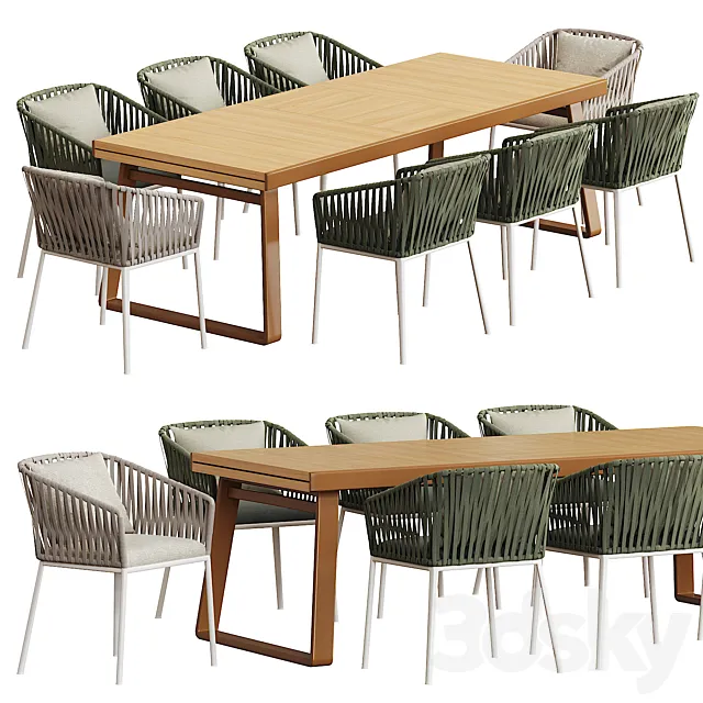 Kettal | BITTA dining table 3D Model