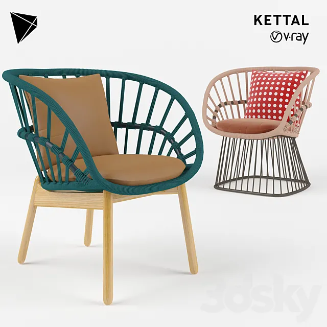 Kettal Cala Dining Chair 3D Model