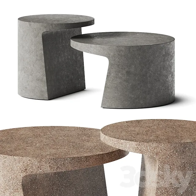 Kettal Giro Coffee Tables 3D Model Kettal Giro Coffee Tables 3D Model