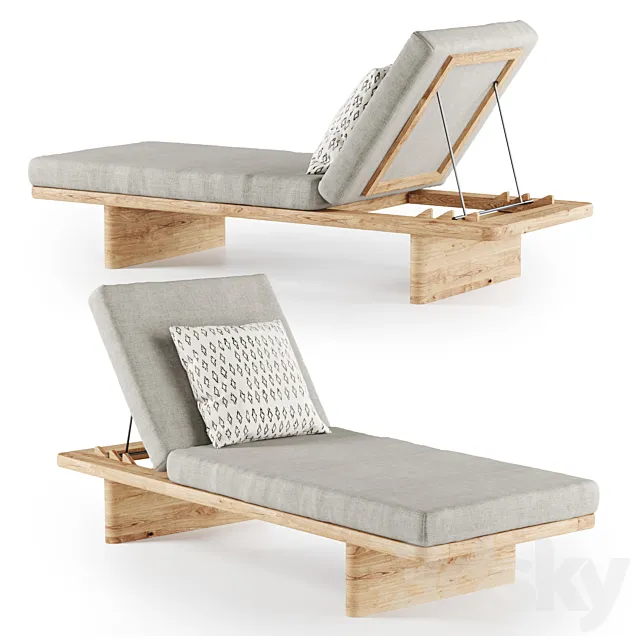 Kettal Mesh Tumbona 3D Model