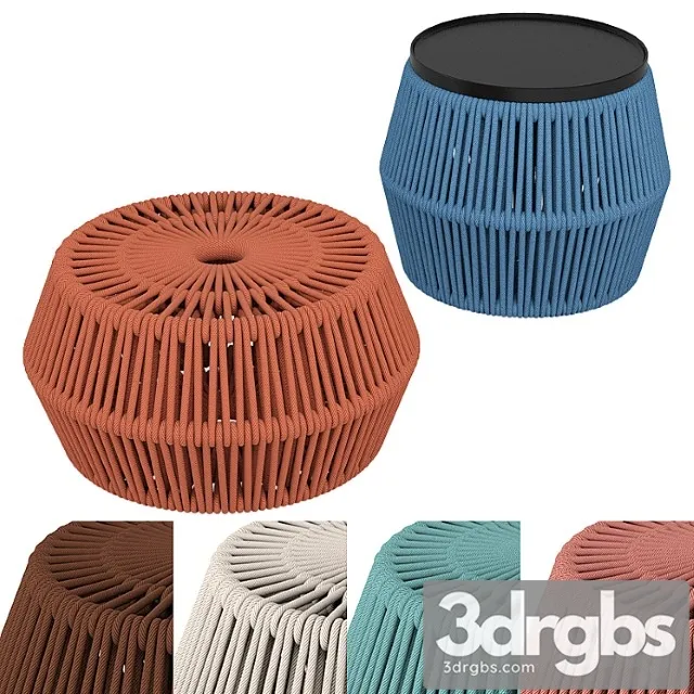 Kettal pouf zigzag Kettal pouf zigzag