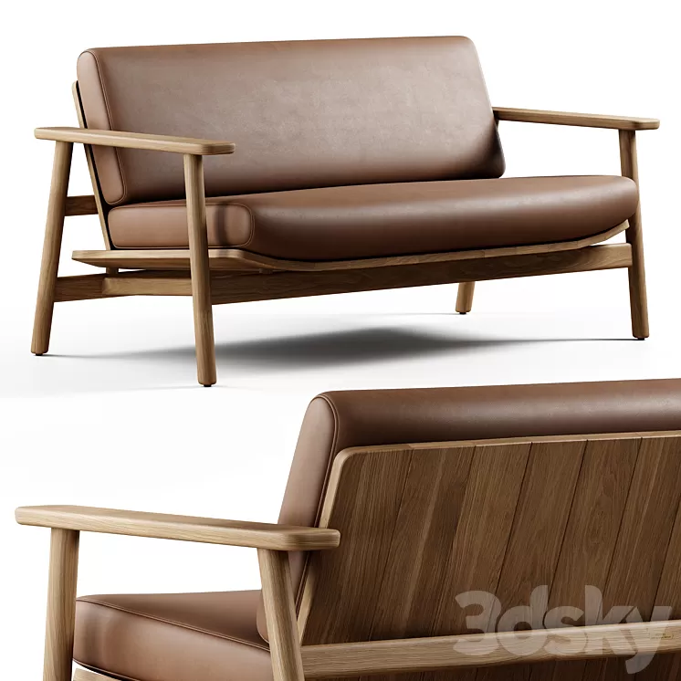 Kettal – Riva 2 Seater Sofa 3D Model
