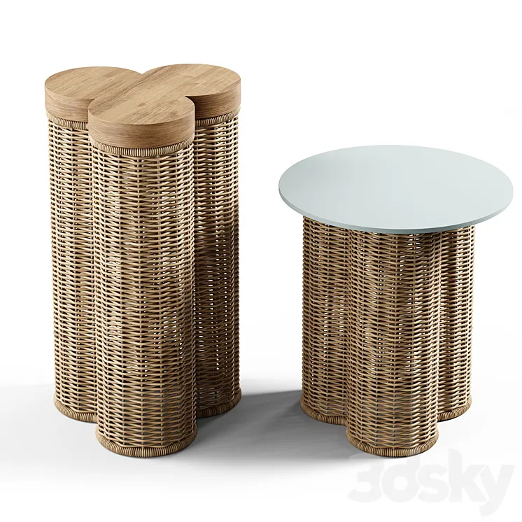 Kettal – Vimini Side Table 3D Model Free Download