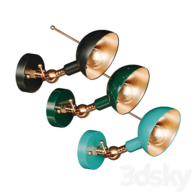 Kettle wall light 3D Model