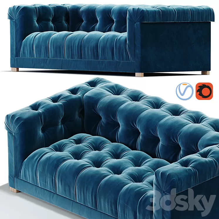 Kettleby sofa 3D Model Kettleby sofa 3D Model