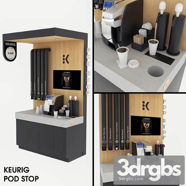 Keurig pod stop 1 3D Model Download