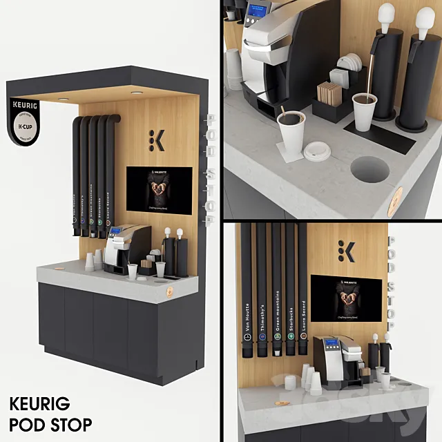 Keurig Pod Stop 1 3D Model