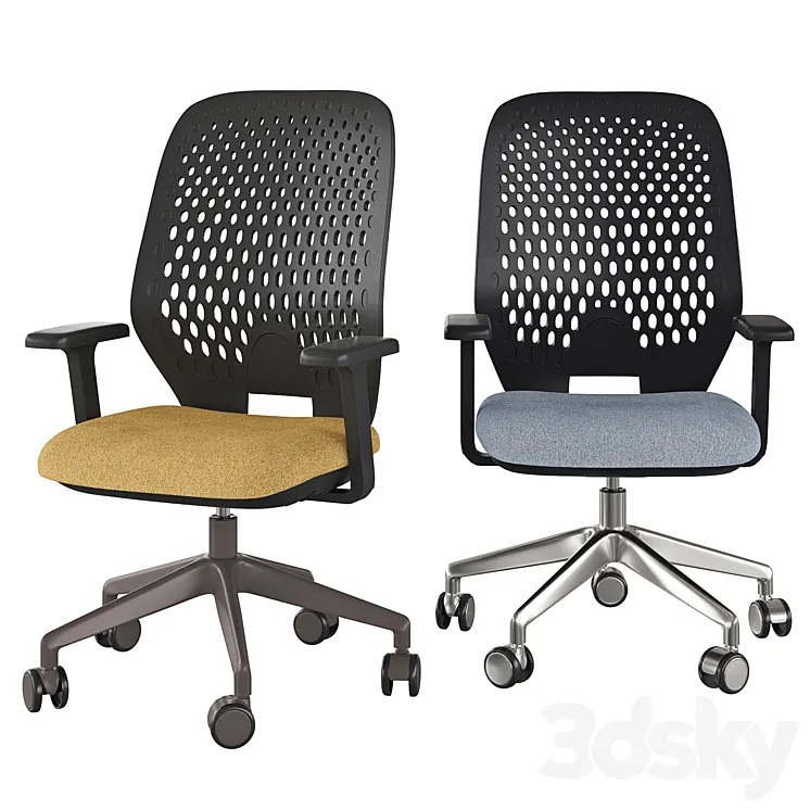 Key Smart office chairs 3D Model Free Download