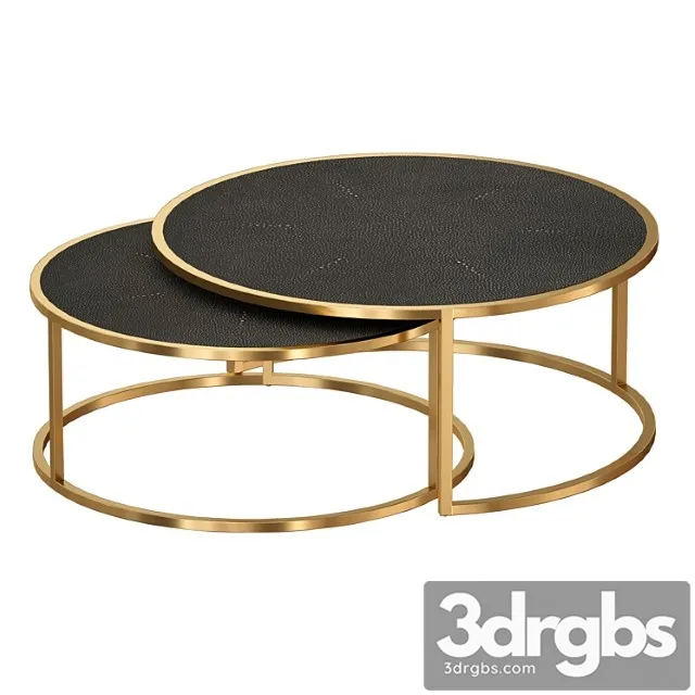 Keya antique brass nesting coffee tables (crate and barrel) Keya antique brass nesting coffee tables (crate and barrel)