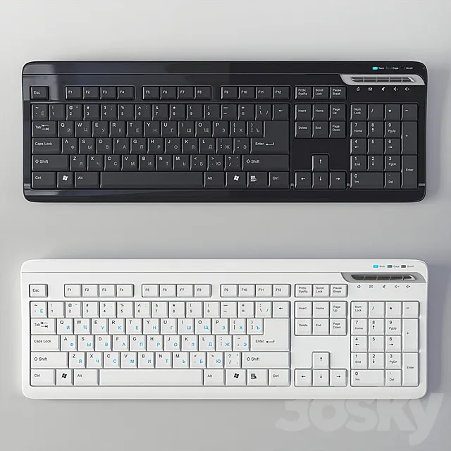 Keyboard BTC 3D Model