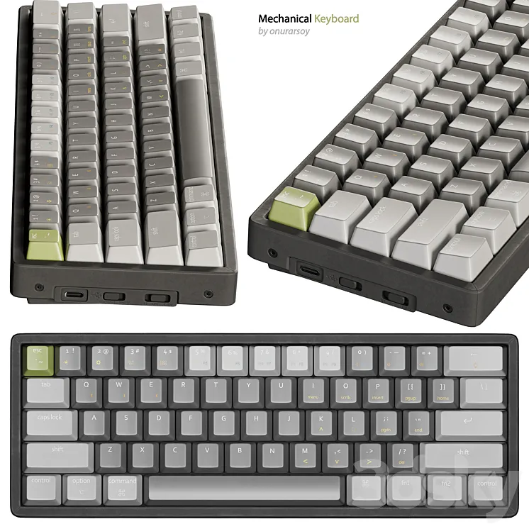 KEYCHRON K12 MECHANICAL KEYBOARD 3D Model Free Download