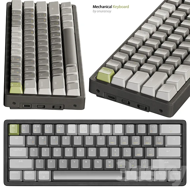 KEYCHRON K12 MECHANICAL KEYBOARD 3DModel